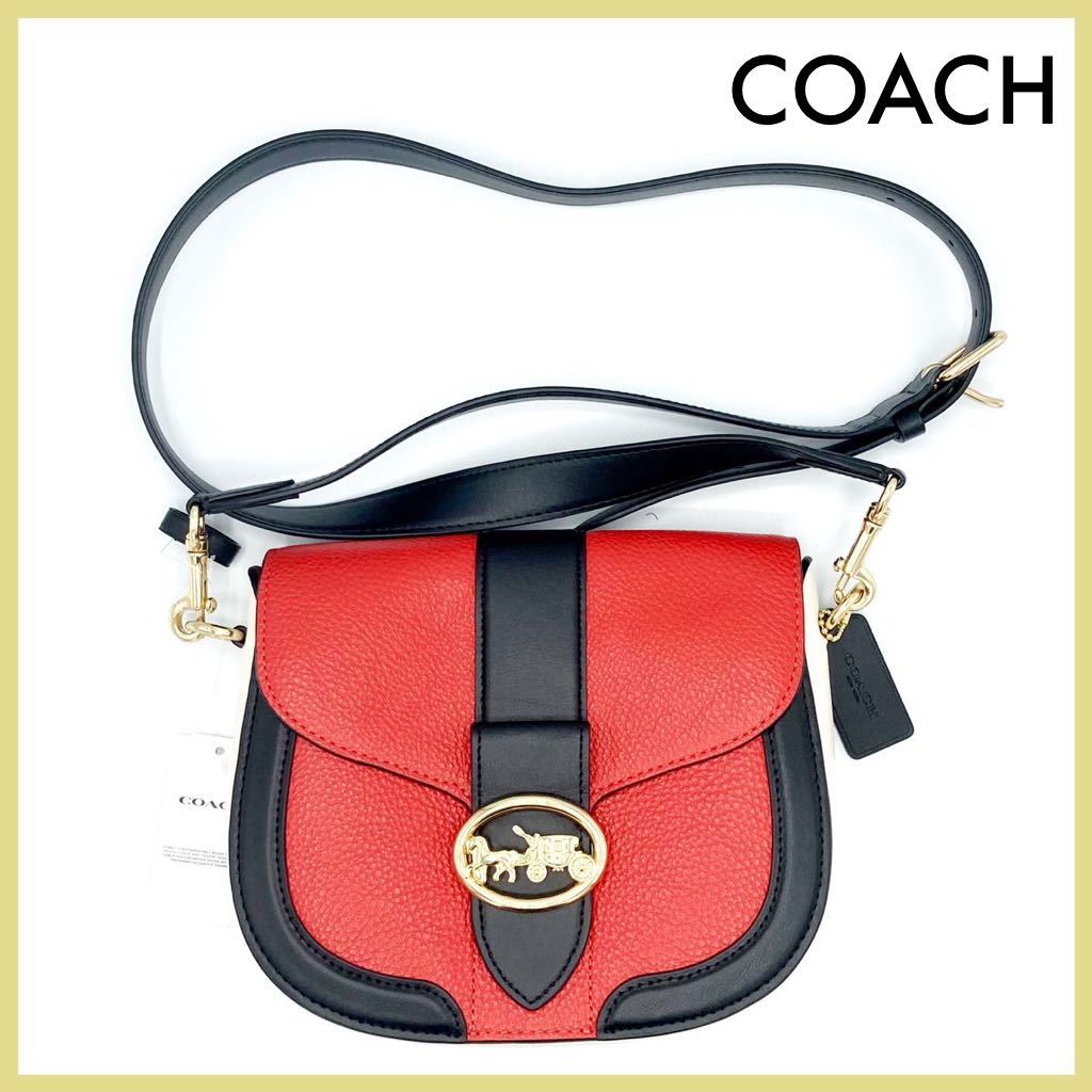 新品未使用】コーチ COACH C3596 レザー サドルバッグ ショルダー