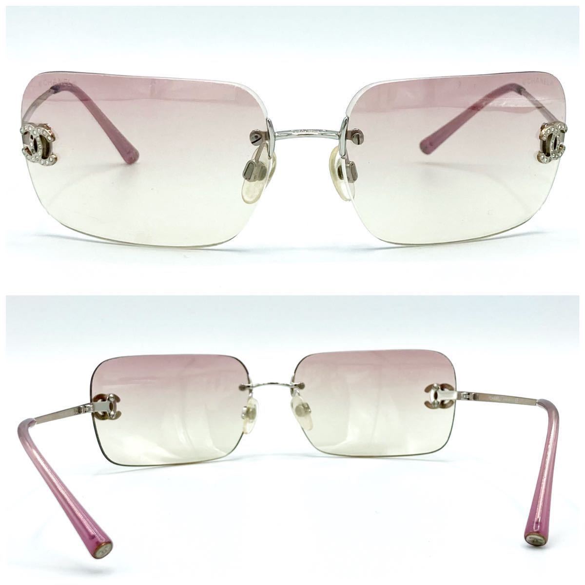 良品】 シャネル CHANEL 4017-D ココマーク サングラス ピンク 良品】 シャネル CHANEL 4017-D ココマーク サングラス ピンク