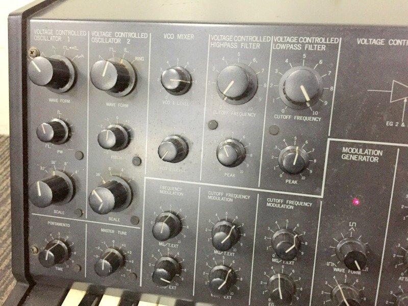 KORG MS-20 MONOPHONIC SYNTHESIZER コルグ モノフォニックシンセサイザー ケース付き　Y4137_画像4