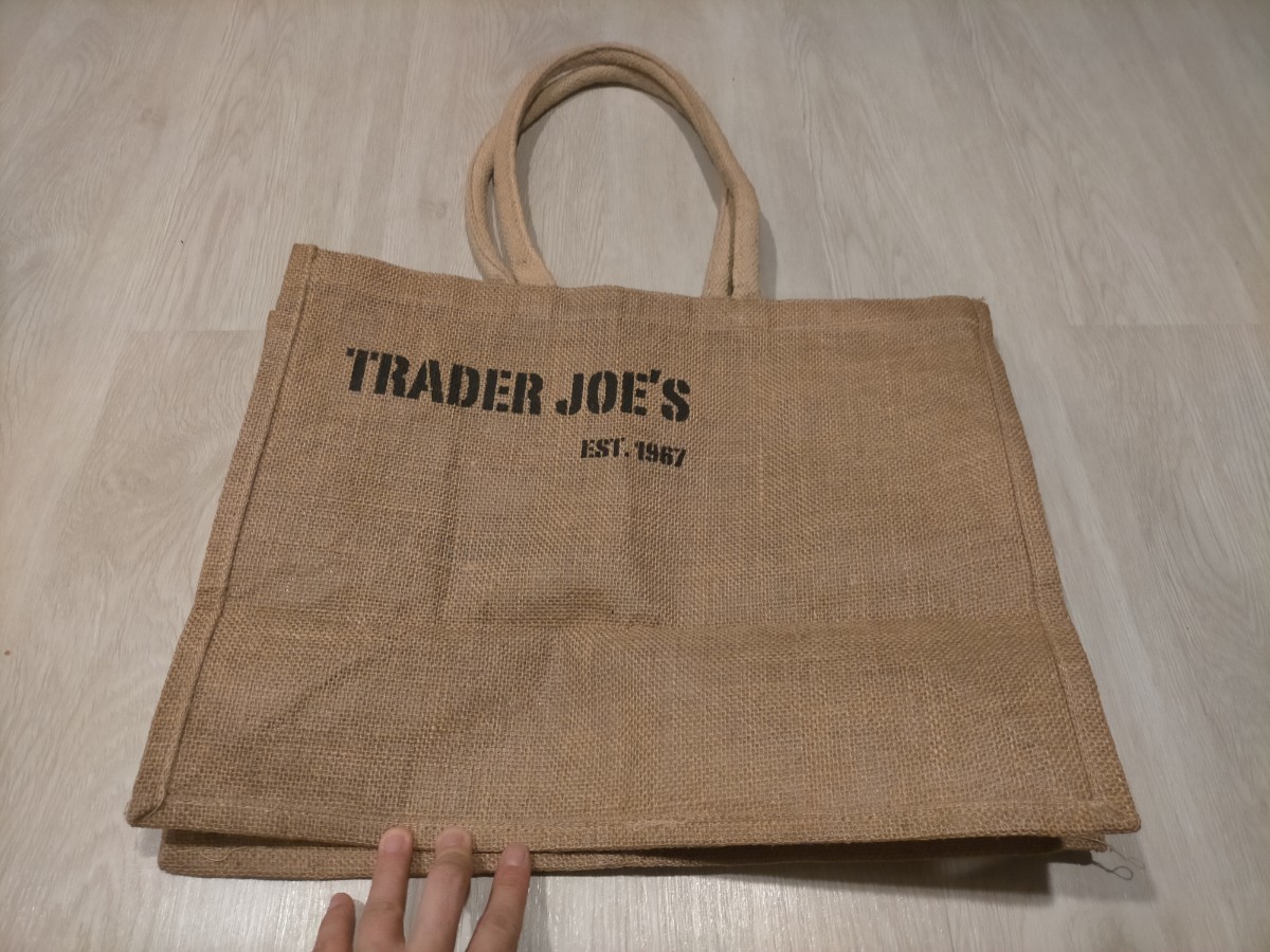 未使用   Trader Joe's  ハワイ土産         麻  バッグ麻素材