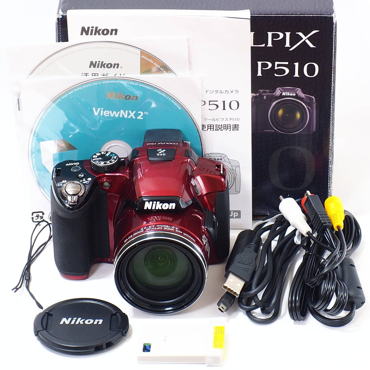 Yahoo!オークション - Nikon COOLPIX P510 RED NIKKOR