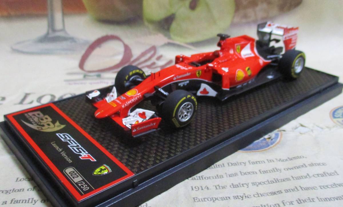 【WEB限定】 ★激レア絶版*世界250台*BBR*1/43*Ferrari SF15-T Launch Version*Sebastian Vettel≠MR BBR