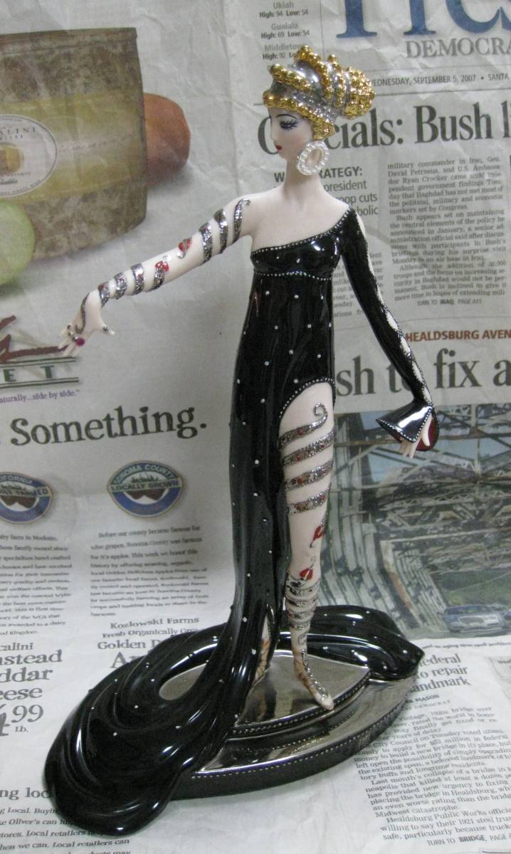 * L te*Erte Pearls & Rubies* Franklin Mint *figyu Lynn *a-ru deco * ceramics 