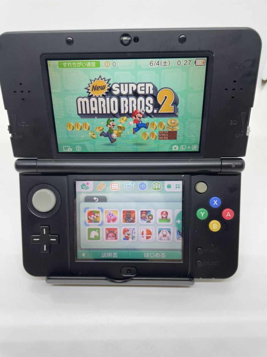 液晶美品 完動品 】 new ニンテンドー 3DS ブラック 外箱 本体