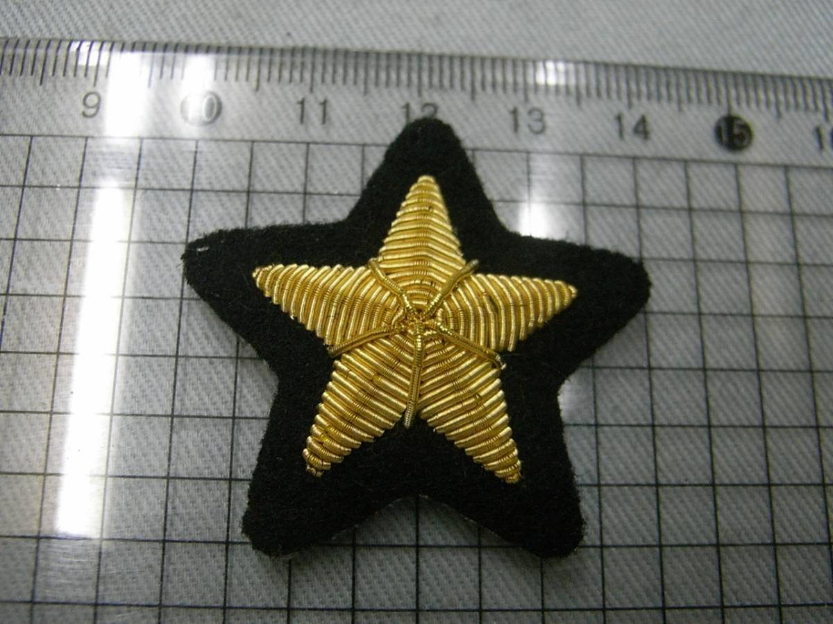 ★アメリカ海軍　袖星章レプリカ　1組（2個）新品★金モール刺繍_画像5