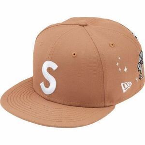 7 1/2 Supreme Characters S Logo New Era シュプリーム ニューエラ brown_画像1