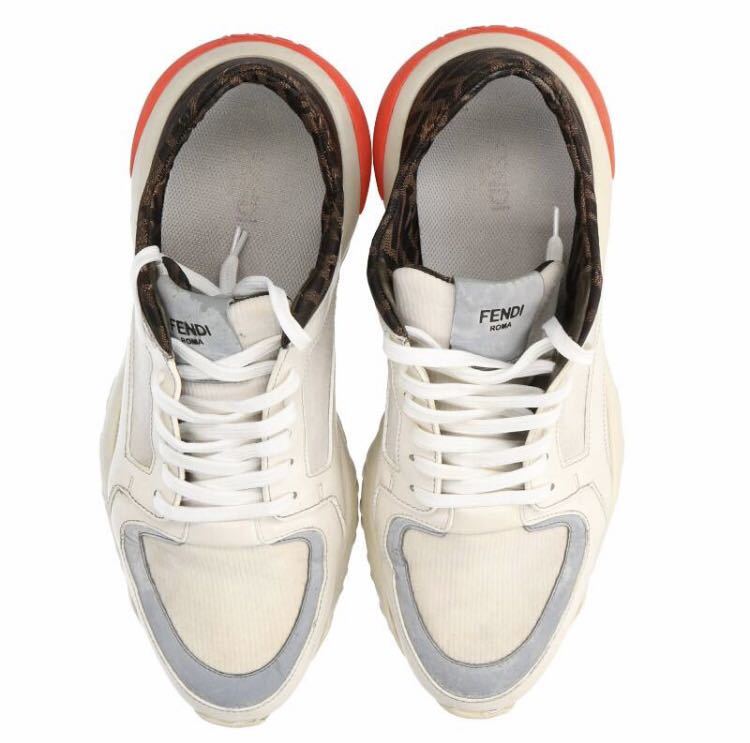 FENDI フェンディ スニーカー ズッカ柄 ホワイト 白 総柄 | sweatreno.com