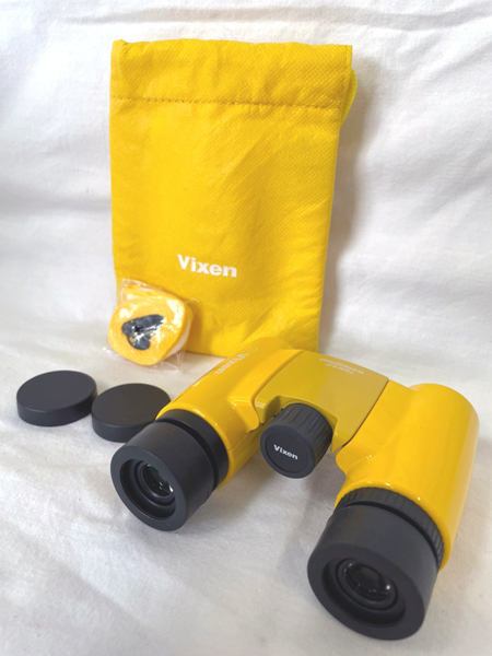 未使用 Vixen ビクセン ARENA アリーナ 双眼鏡 H8×21WP イエロー waterproof 防水 ソフトケース ストラップ 付 コンパクト [N13062203]_画像1