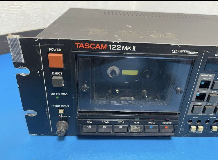 TASCAM タスカム CASSETTE RECORDER カセット デッキ 業務用 100v 122
