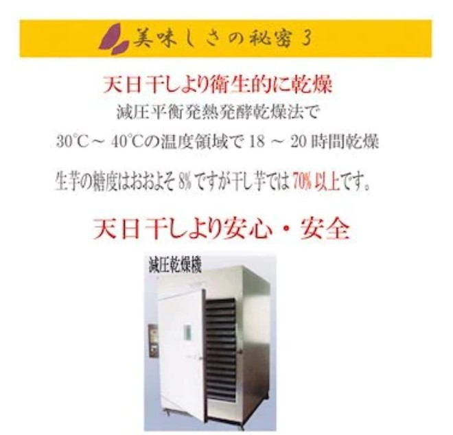 大人気商品がまとめ買いでお得　国産黄金色の干し芋720g（90g8袋）天日干しより安全な減圧乾燥　国産 紅はるか使用【完全国産無添加_画像6