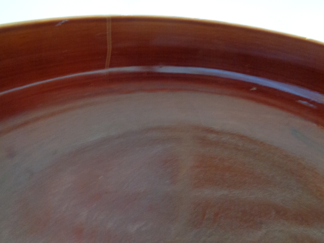 D142-60 飛騨 春慶塗 菓子鉢 菓子器 木製漆芸 茶道具 20センチ×4.5センチ_画像2