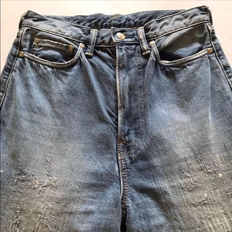 45R おこめコバチ比女 はたらきもの リメイク加工ジーンズ サイズ0 定価64,900_画像5