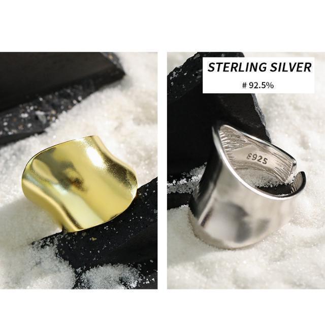 silver925 指輪 メンズ レディース リング 幅広 逆甲丸 幅広 b9