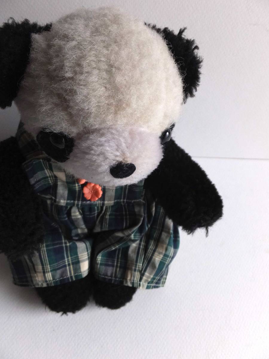  Panda Vintage soft toy overall . put on . retro 