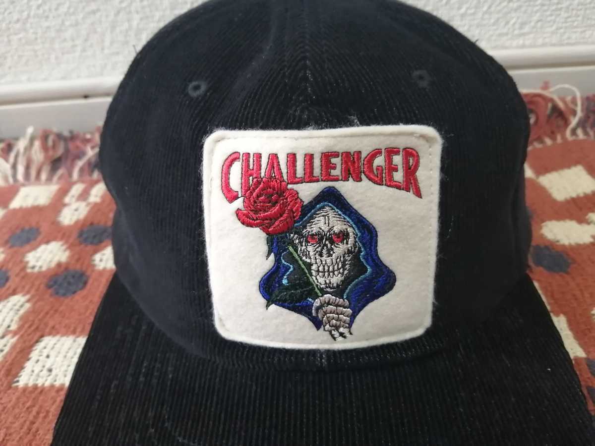 美品 希少 黒☆完売 格安 CHALLENGER コーデュロイ CAP エーススペード