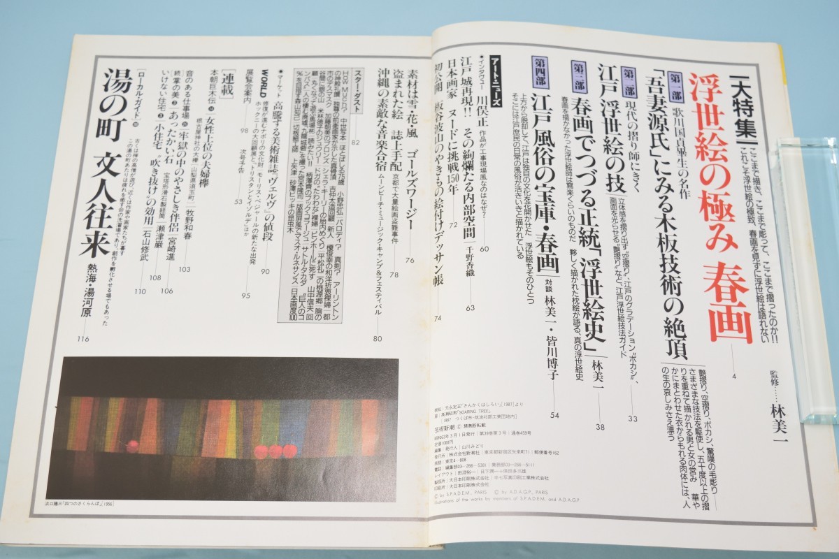 芸術新潮 1988年3月号 新潮社 昭和63年 浮世絵の極み 春画_画像4