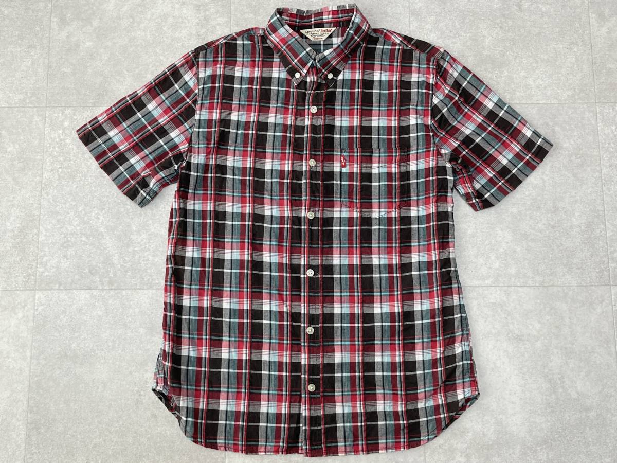 ☆送料無料☆ Levi's Red Tab リーバイス 古着 半袖 チェック ボタン