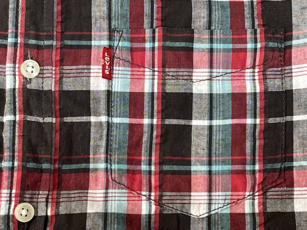 ☆送料無料☆ Levi's Red Tab リーバイス 古着 半袖 チェック ボタン