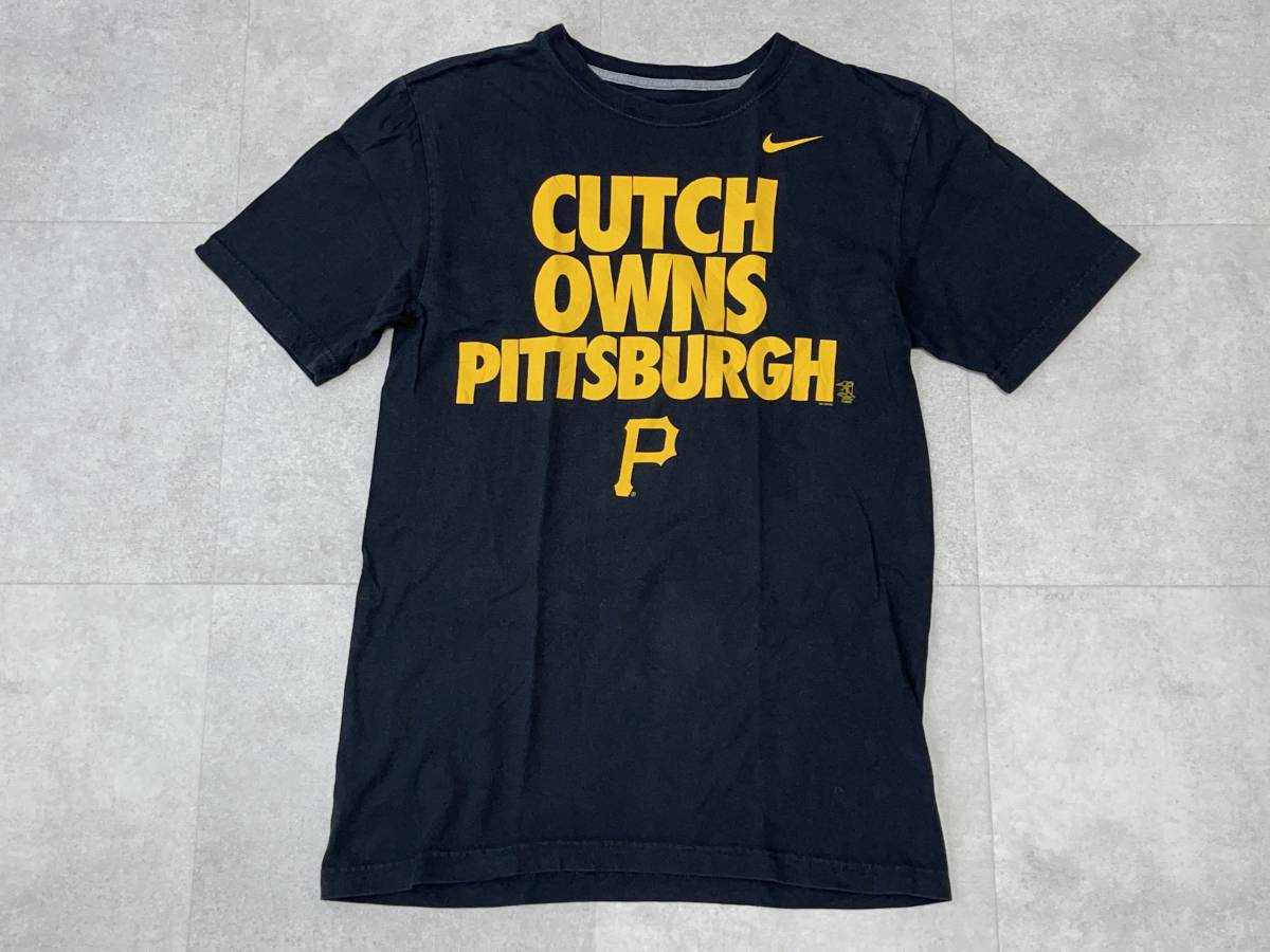 ☆送料無料☆ NIKE ナイキ USA直輸入 USA直輸入 古着 MLB Pittsburgh Pirates ピッツバーグ・パイレーツ Tシャツ メンズ S トップス 中古の画像2