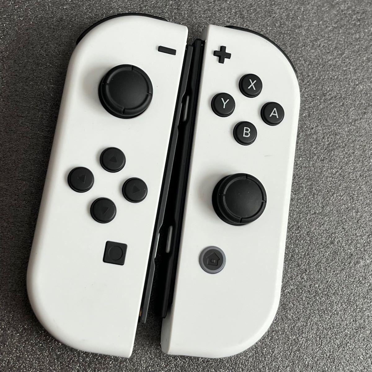 Nintendo Switchジョイコン　ホワイト左右セット　 ニンテンドースイッチ Joy-Con 有機ELモデル白　中古