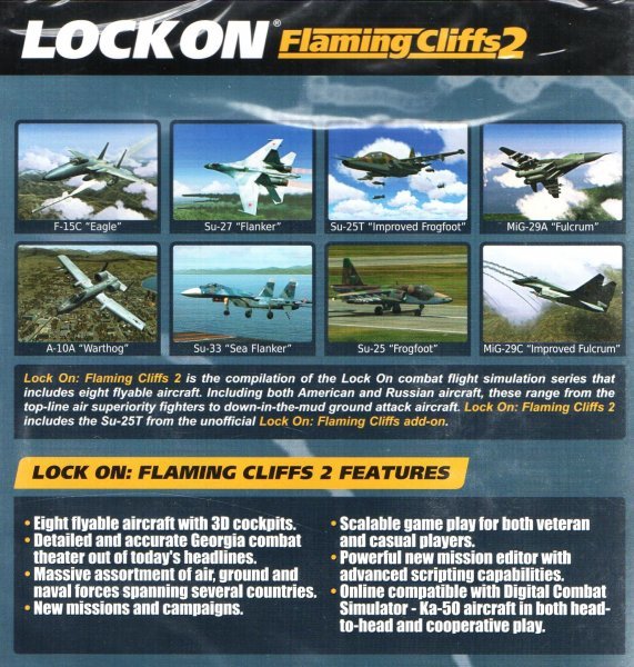 【同梱OK】 Lock On Modern Air Combat / アドオン / 追加ソフト / Lock On Flaming Cliffs 2 / フライトシミュレーター / 戦闘機_画像2
