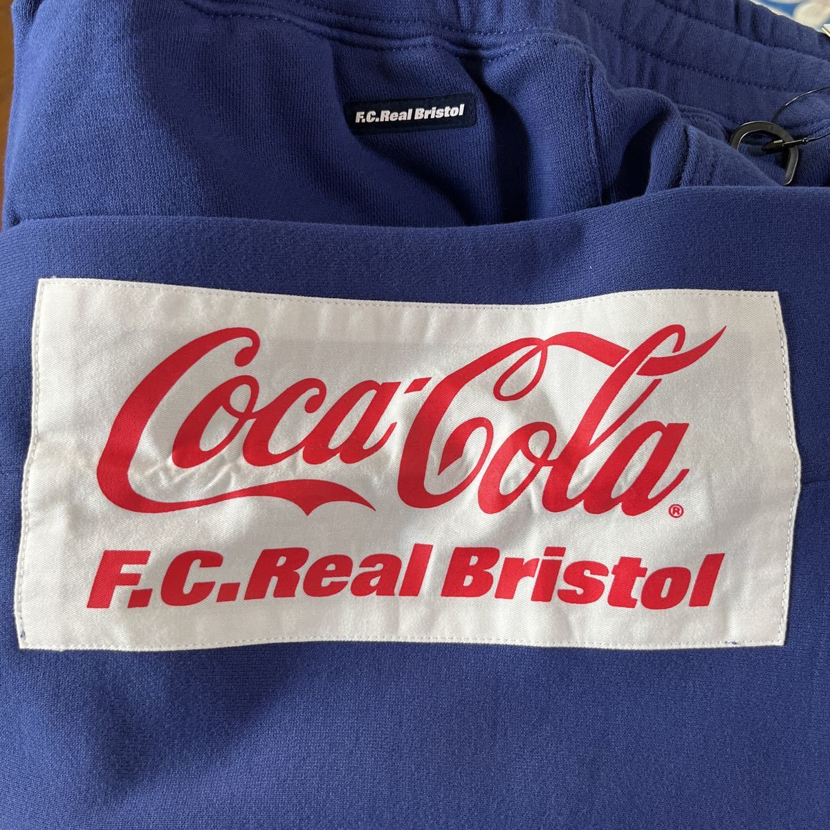 20ss新品FCRBコカコーラ☆スウェットパンツS☆ネイビー紺色スウェット