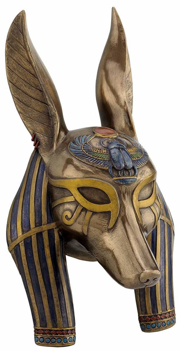古代エジプト アヌビス神 マスク(胸像) 壁画彫刻 彫像/聖地の 古代エジプト アヌビス神 マスク(胸像) 壁画彫刻 彫像/聖地の