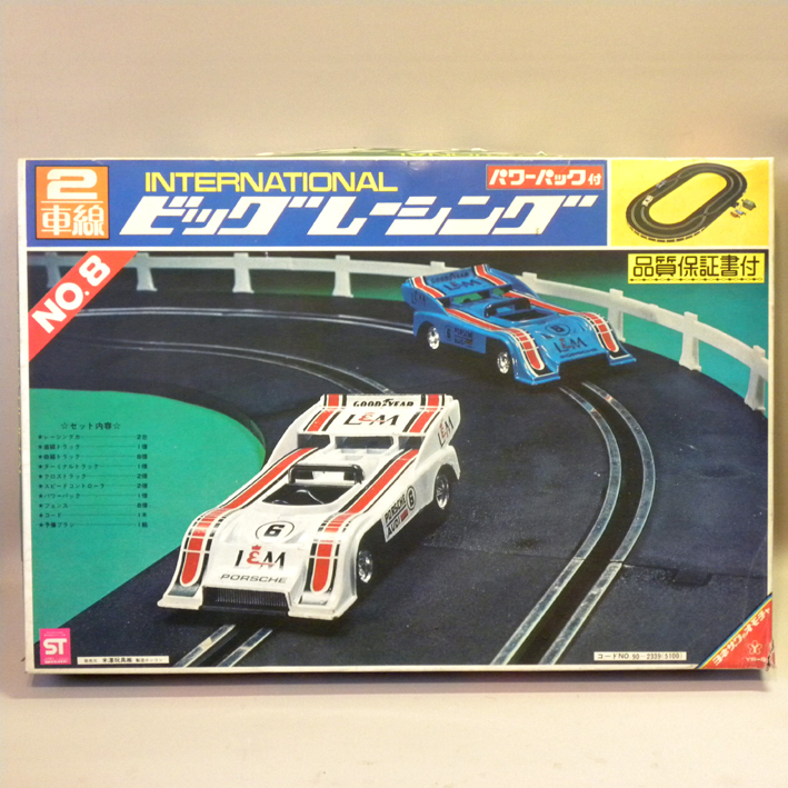 【未使用 新品】1970年代 当時物 米澤玩具/ヨネザワ 1/32 初期 ビッグレーシング No.8 ( 昔の ビンテージ 昭和レトロ スロットレーシング )_画像1