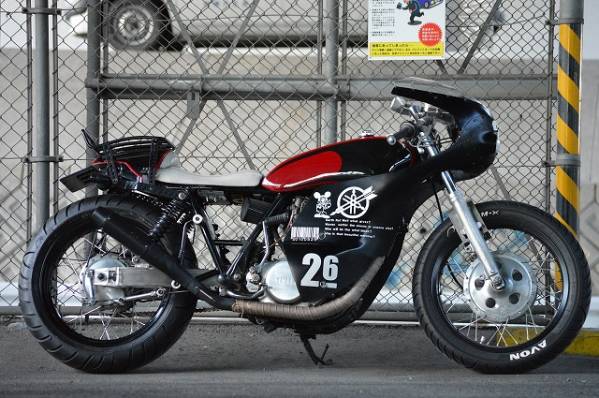 SR400SR500用 ステンレス製スタビライザーAN-BU _SR400　装着車両です