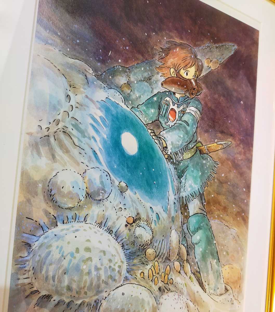 [ рамка товар ] Studio Ghibli Kaze no Tani no Naushika Ghibli официальный альбом с иллюстрациями порез .. Animage акварельная живопись Miyazaki . осмотр ) Ghibli постер. открытка 