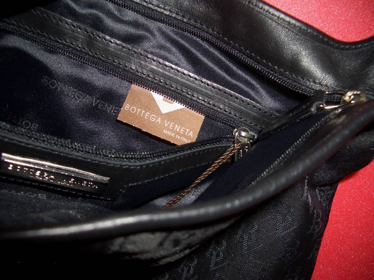 BOTTEGA VENETA ボッテガ ヴェネタ キャンバス& レザー ショルダーバッグ イタリア製 8