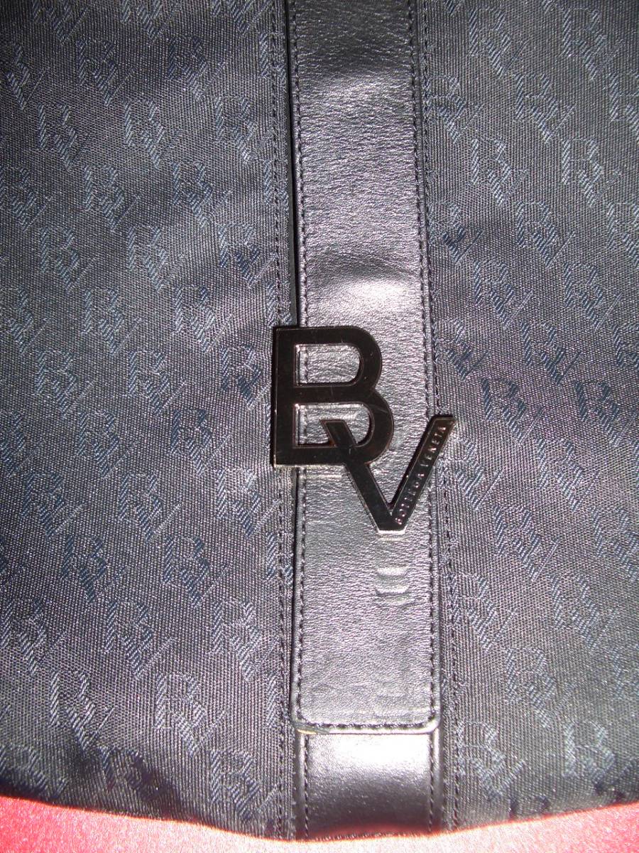 BOTTEGA VENETA ボッテガ ヴェネタ キャンバス& レザー ショルダーバッグ イタリア製 2