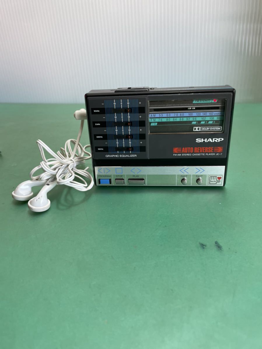 シャープ SHARP JC-7 FM / AM ステレオヘッドホン カセットプレーヤー