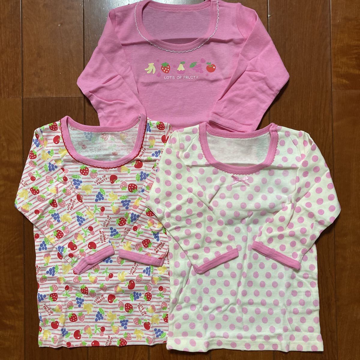 長袖 Tシャツ 80 アンダーシャツ フルーツ×ピンク 下着 綿100% 3枚セット 着後レビューで 送料無料 アンダーシャツ 長袖 Tシャツ 80 アンダーシャツ フルーツ×ピンク 下着 綿100% 3枚セット 着後レビューで 送料無料 アンダーシャツ