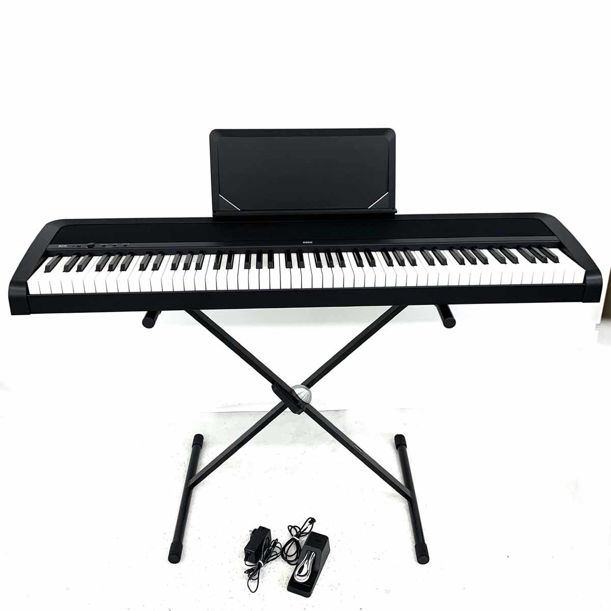 本物の KORG 電子ピアノ B1 88鍵盤 スタンド ペダル 椅子 agapeeurope.org