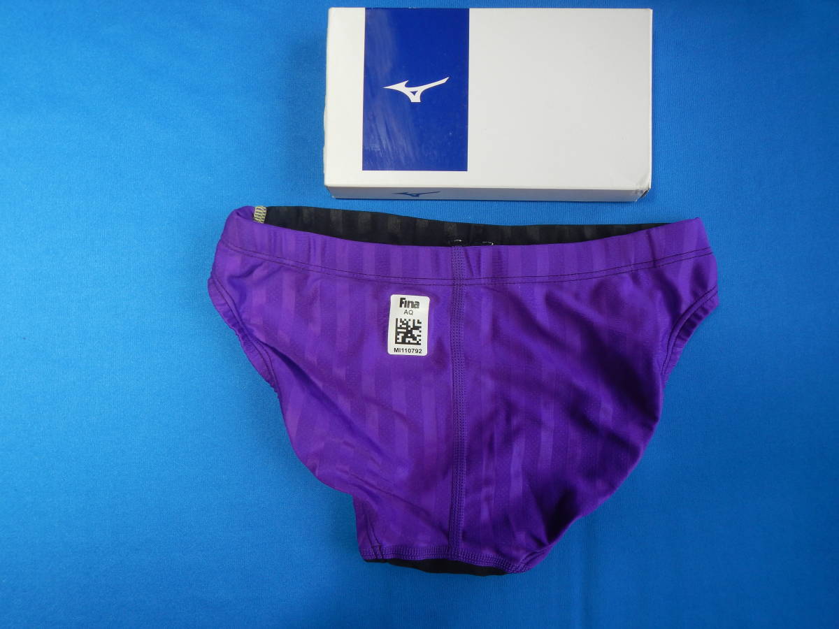 いとなって】 ミズノ MIZUNO 競泳水着 競パン サイズＬ 紫×紫 nt4ao 
