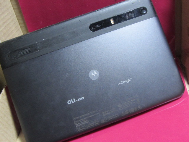 ジャンク au Motorola TBi11M mot11　mz604　タブレット 10型　黒　初期化済み　4-4110_画像3
