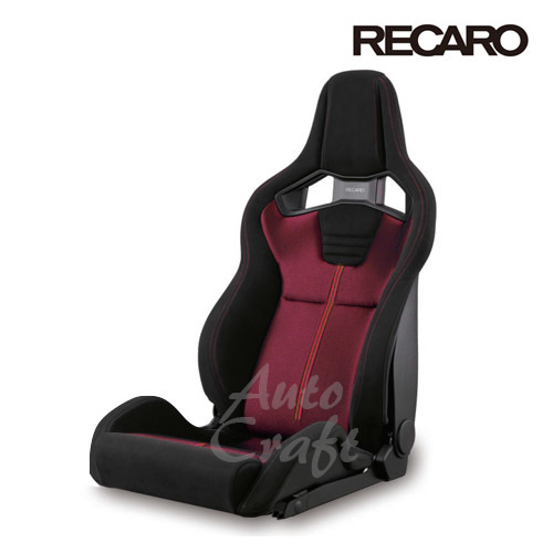 RECARO レカロ正規品 Sportster GK100H (左座席用) ブラック×レッド SBR(シートベルトリマインダー)対応品