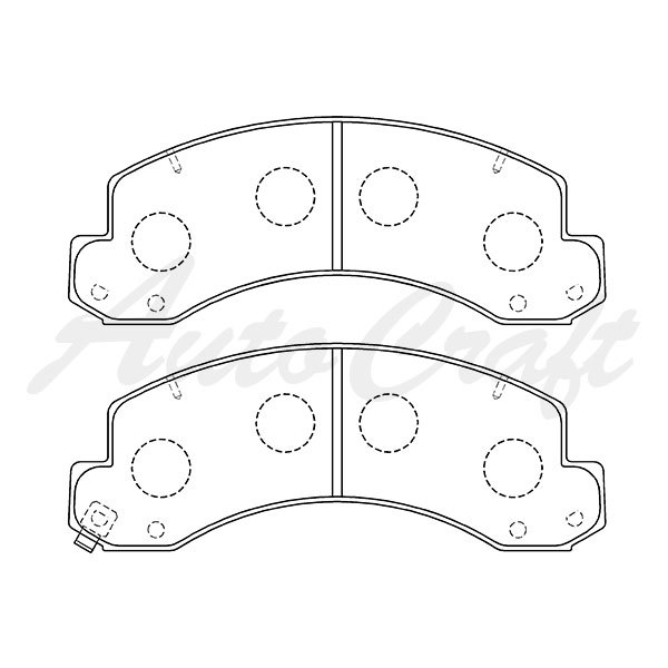 TOKICO トキコ 純正交換 ブレーキパッド フロント 日野自動車 デュトロ BDG-XZU308M-PQTMA 2006.10～2011.06 2t フルジャストロー PQTMA_画像2