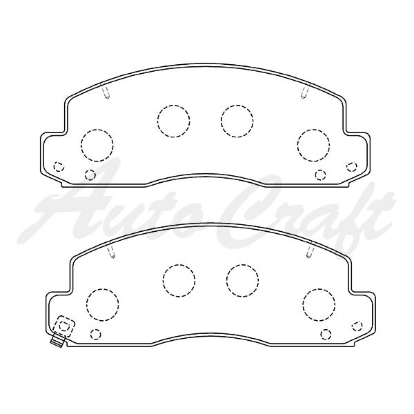 TOKICO トキコ 純正交換 ブレーキパッド フロント 日野自動車 デュトロ KK-XZU311T-TWMQS PB-XZU311T-TWMQS_画像2