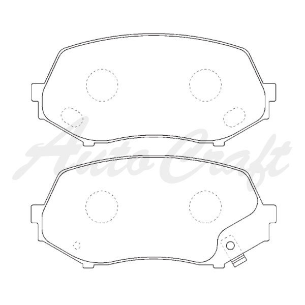 TOKICO トキコ 純正交換 ブレーキパッド フロント 三菱ふそう キャンター PDG-FG84D 2009.05～2011.07 全低床_画像2