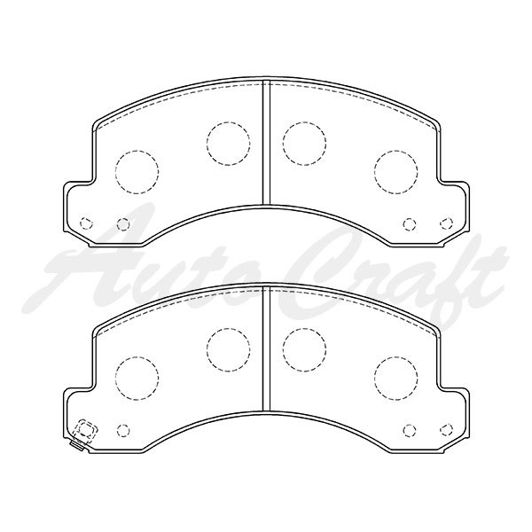 トキコ ブレーキパッド フロント いすゞ エルフ 250 KK-NKR72ED5JMXK 00.12～04.5 F/ディスク3t強化 除Fサス独立 クレーン 5JMXK51_画像2