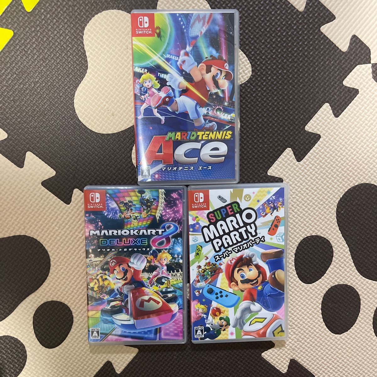 【おまけ付】テレビゲームマリオカート8 デラックス スーパーマリオパーティ マリオテニスエース