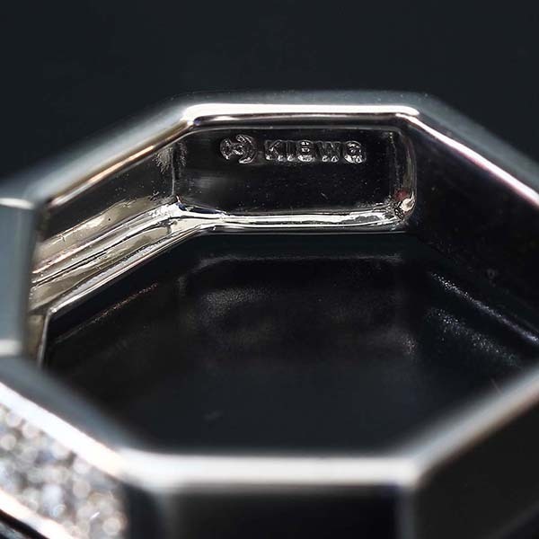 タサキ 指輪/リング ダイヤ 0.08ct 10号 トルマリン パープル K18WG