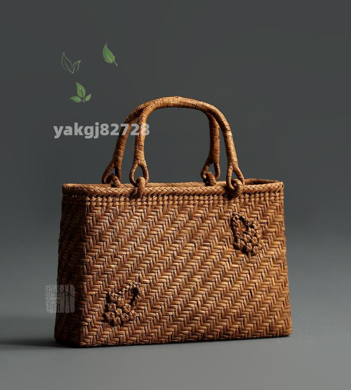 人気新作!職人手作り良品 山葡萄かごバッグ 手編み山葡萄籠バッグ