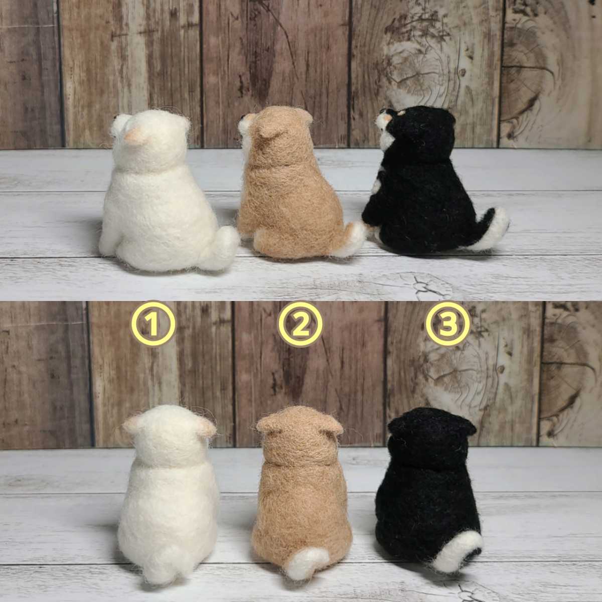 撫でられ待ち柴犬①白柴 一体のみ 羊毛フェルト*ハンドメイド 撫でられ待ち柴犬①白柴 一体のみ 羊毛フェルト*ハンドメイド