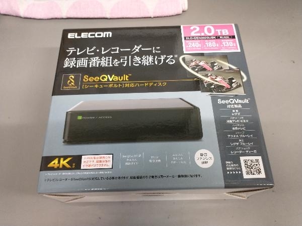 未使用品】エレコム HDD 外付けハードディスク 2TB SeeQVault対応 ELD