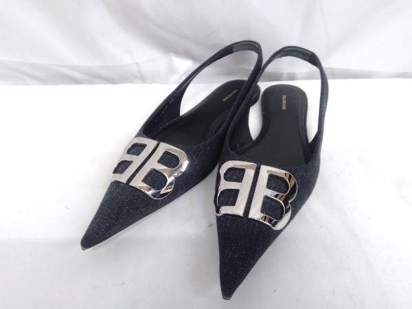 BALENCIAGA/バレンシアガ/BBロゴサンダル/ミュール/ポインテッドトゥ