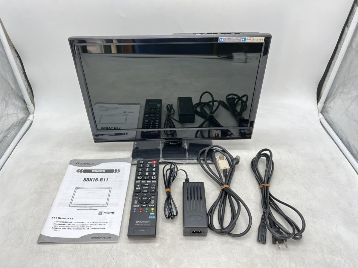 Yahoo!オークション - 【1円スタート】SANSUI SDN16-B11 16型液...