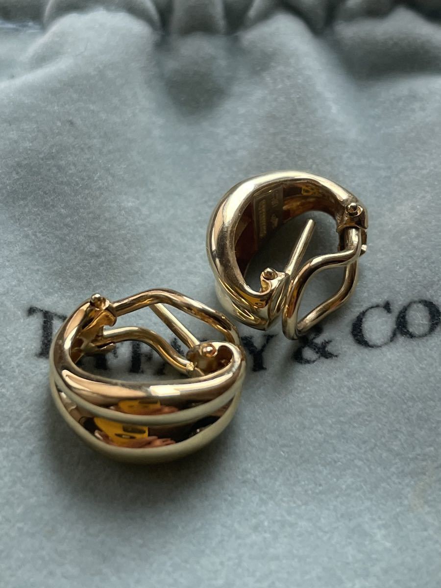 TIFFANY&CO. ティファニー K18 750 刻印あり 18金 ピアス イヤリング